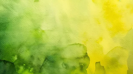  Dirty yellow green texture Watercolor Abstract Dark olive color Art background with space for design : Generative AI © Generative AI