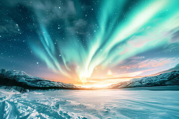 Winter Aurora Borealis