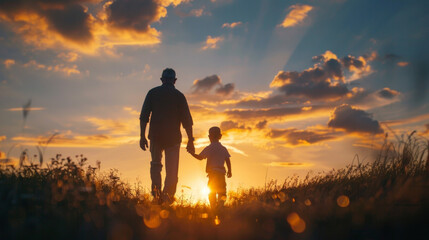 A day to show fathers that their love and support is cherished and never taken for granted. - obrazy, fototapety, plakaty