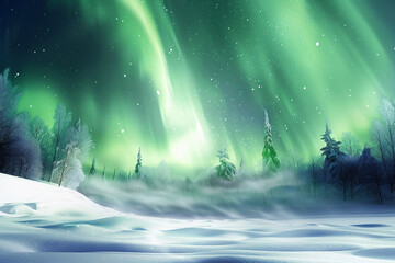 Winter Aurora Borealis