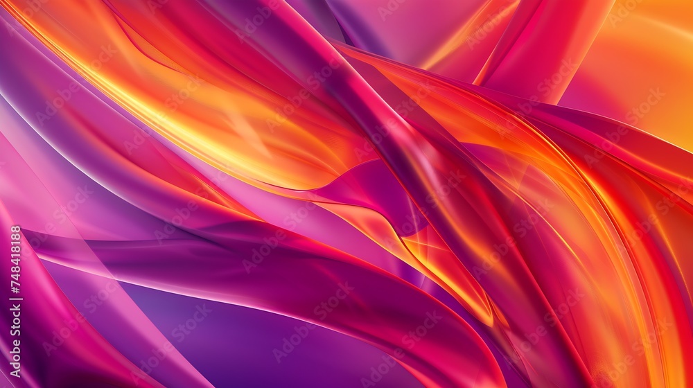 Poster Purple red orange abstract background Gradient Colorful luxury background with space for design Valentine Mothers Day Golden cherry matte surface : Generative AI