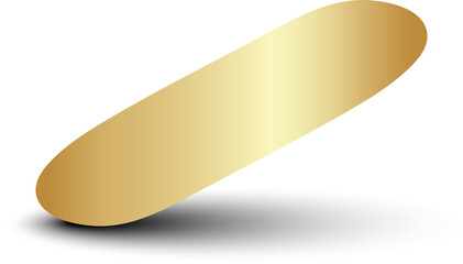 Gold paper circle and shadow. Element for design