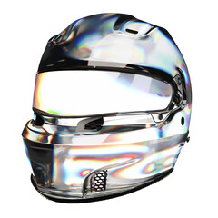 motorcycle helmet isolated on white