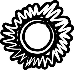 Summer sun icon, sunshine