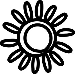 Summer sun icon, sunshine