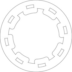Circle shape design. Geometric element