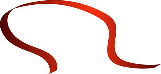 Red ribbons. Holiday decoration