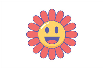 Decor Smile Face Sticker Design