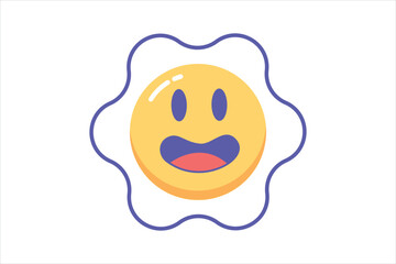 Decor Smile Face Sticker Design