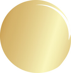 Gold different round brush. Design elements