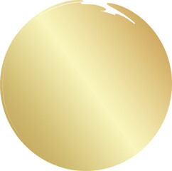 Gold different round brush. Design elements