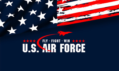 U.S air force birthday vektor background	