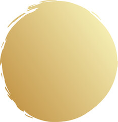 Gold different round brush. Design elements