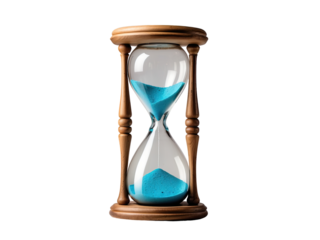 Hourglass isolated on a white background