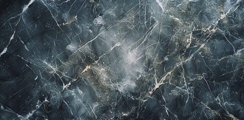 A close-up view of a black and white marble texture background with swirling patterns and intricate details.