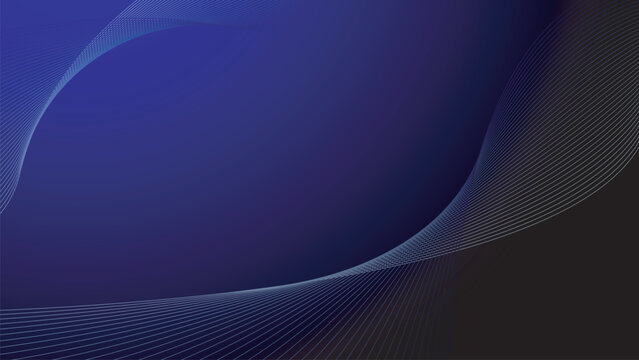 Dark Blue Abstract background wallpaper  with curve line vector image for backdrop or presentation
