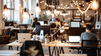 Remote work co-working spaces. - 748428971