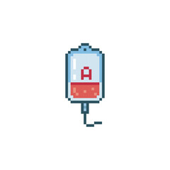 Blood bag, pixel art object