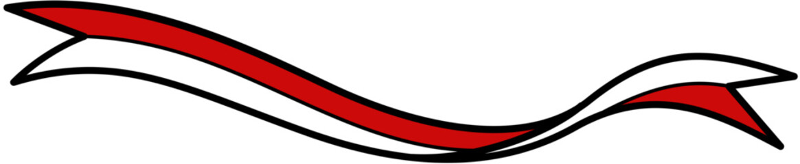 Fototapeta premium indonesia flag banner flat color 