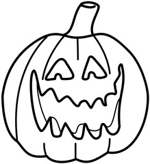 pumpink outline halloween lamp