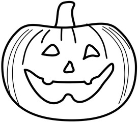 pumpink outline halloween lamp