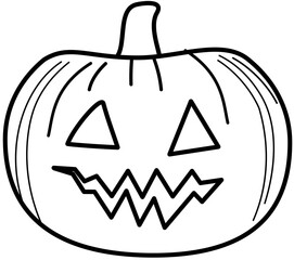 pumpink outline halloween lamp