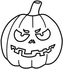 pumpink outline halloween lamp