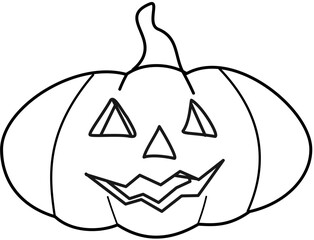 pumpink outline halloween lamp