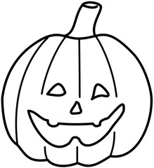 pumpink outline halloween lamp