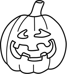 pumpink outline halloween lamp