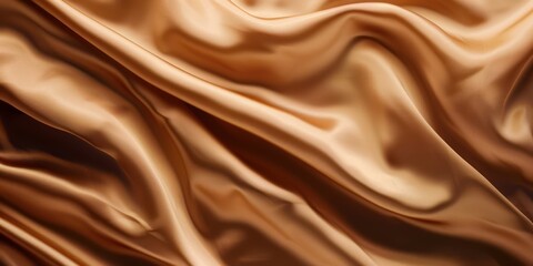 Fototapeta premium Abstract Luxurious Tan fabric red weave of cotton or linen satin fabric lies texture background. 