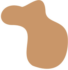 blob abstract shape flat color