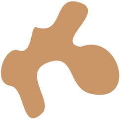blob abstract shape flat color