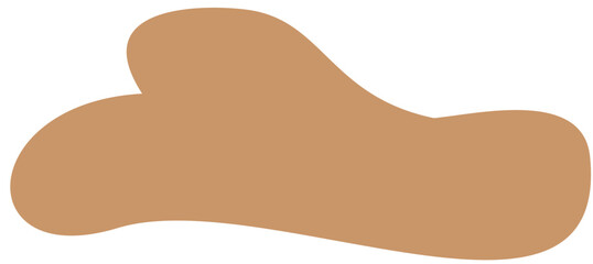 blob abstract shape flat color