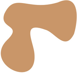 blob abstract shape flat color