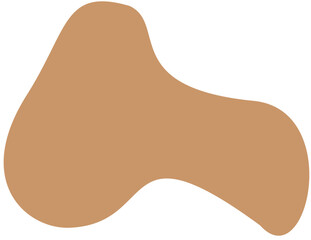 blob abstract shape flat color