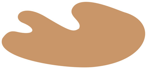 blob abstract shape flat color