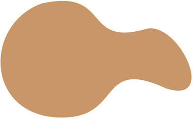 blob abstract shape flat color
