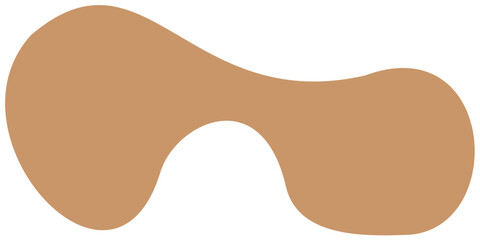 blob abstract shape flat color