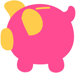 piggy bank vector illustration saving