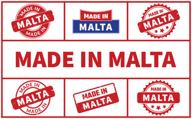 Made In Malta Rubber Stamp Set