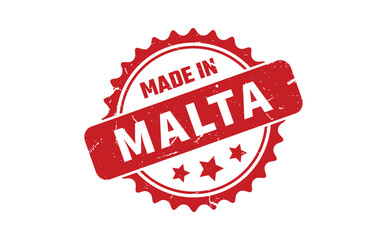 Made In Malta Rubber Stamp