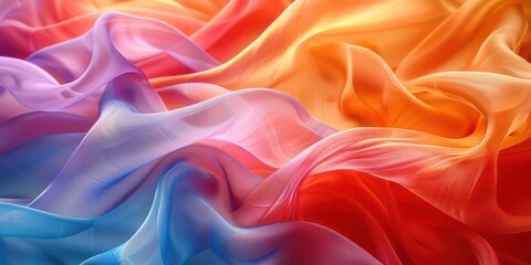 Obraz premium Abstract satin velvet weave of cotton or linen satin fabric lies texture background. 