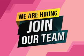 we are hiring join our team word concept vector illustration with modern futuristic 3d style for landing page template ui web mobile app poster banner flyer background gift card coupon label wallpaper