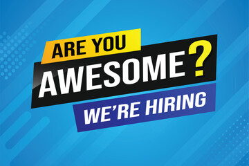 Are you awesome word concept vector illustration  and 3d style, landing page, template, ui, web, mobile app, poster, banner, flyer, background, gift card, coupon, label, wallpaper

