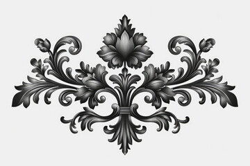 Fototapeta na wymiar Vintage baroque ornament. Retro pattern antique style acanthus