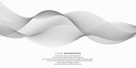 abstract black and white wavvy design