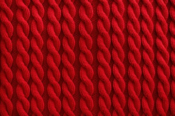 Cozy Red sweater pattern cotton. Mild warm. Generate Ai