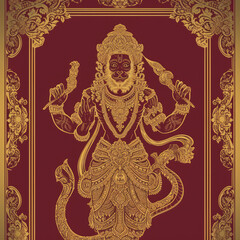 hanuman characters of Ramayana,Thai Art Background