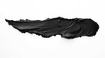 Black paint texture for marker isolated on white background